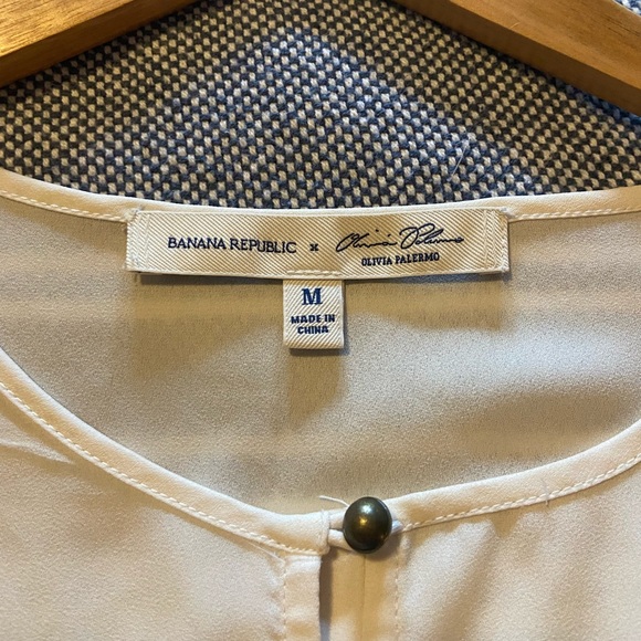 Banana Republic x Olivia Palermo Off White Blouse - Picture 3 of 6